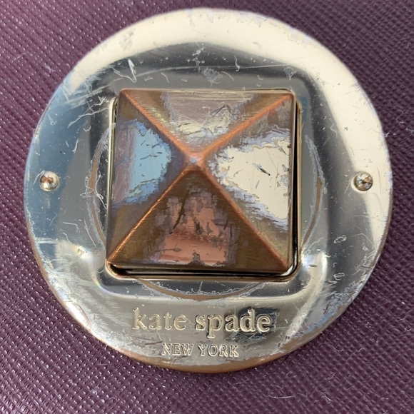 KATE SPADE Newbury Lane Sally Crossbody leather bag mulled wine - Picture 6 of 9